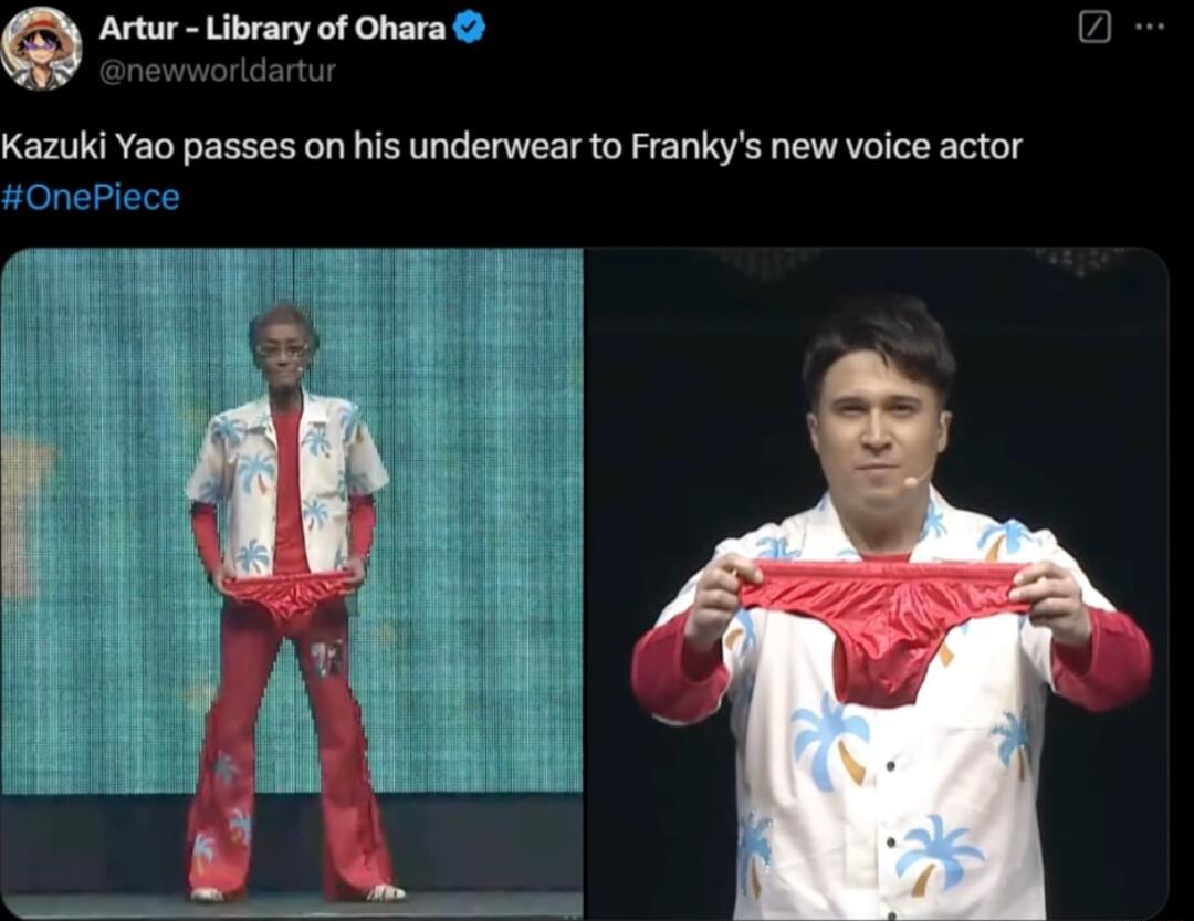 Artur Library of Ohara Kazuki Yao passes on his underwear to Frankys new voice actor