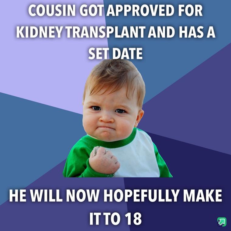 COUSINGOT APPROVED FOR NSPLANTAND HAS A 1 DATE y A4 X f N 2 2 HE WILL NOW HOPEFULLY MAKE ITTO 18 a