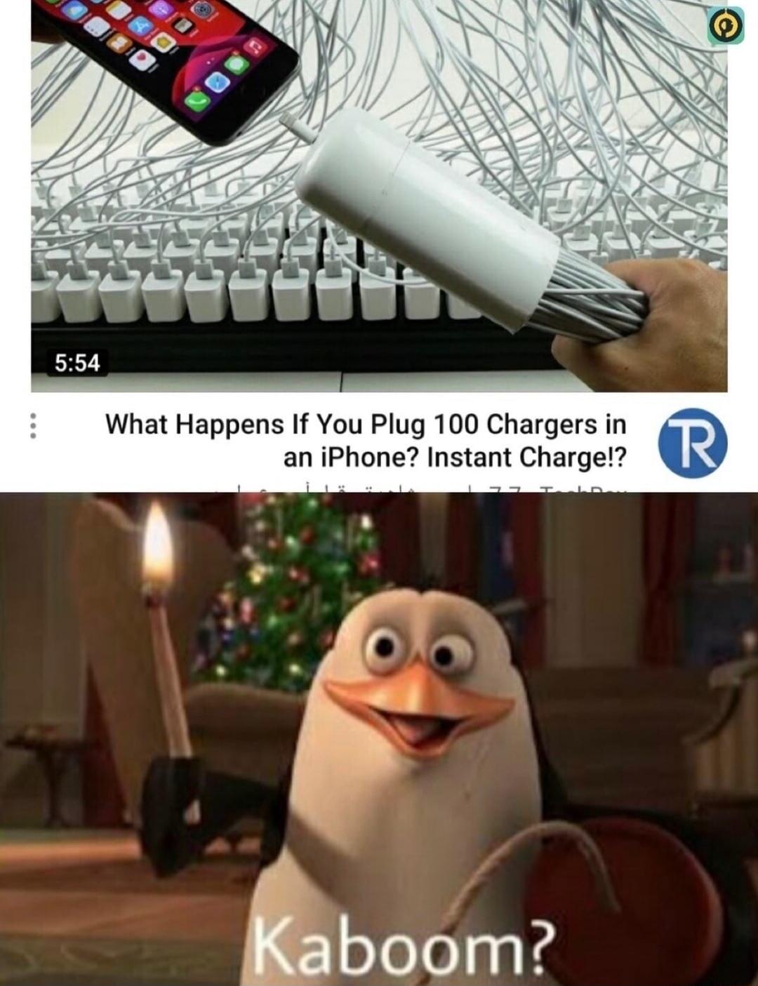 hat Happens If You Plug 100 Chargers in an iPhone Instant Charge