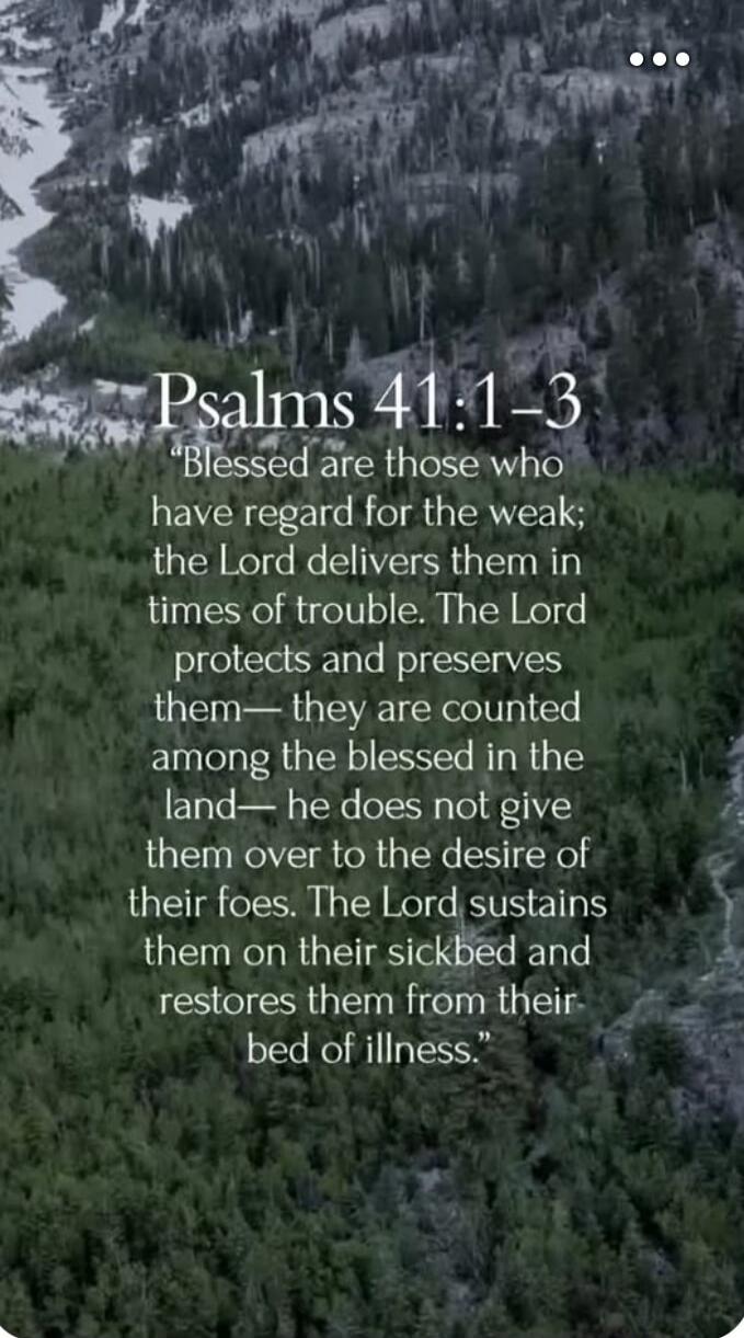 Psalms 41:1-3 