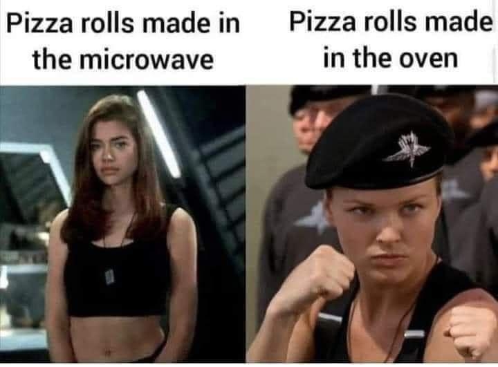 Pizzarolls made in Pizza rolls made the microwave in the oven g c y A o 5