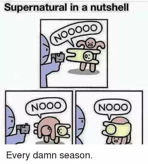Supernatural in a nutshell Every damn season