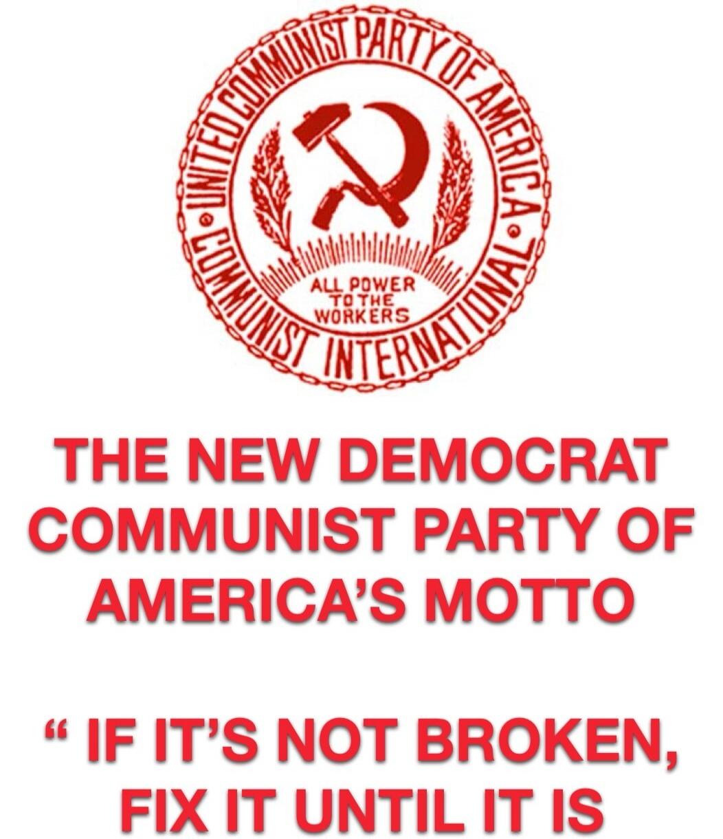 UNITED COMMUNIST PARTY OF AMERICA INTERNATIONAL ALL POWER TO THE WORKERS THE NEW DEMOCRAT COMMUNIST PARTY OF AMERICA'S MOTTO 
