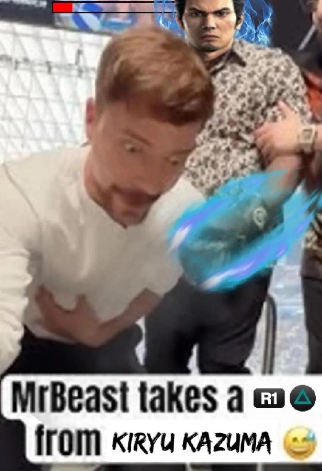 MrBeast takes a from Kiryu Kazuma 😅