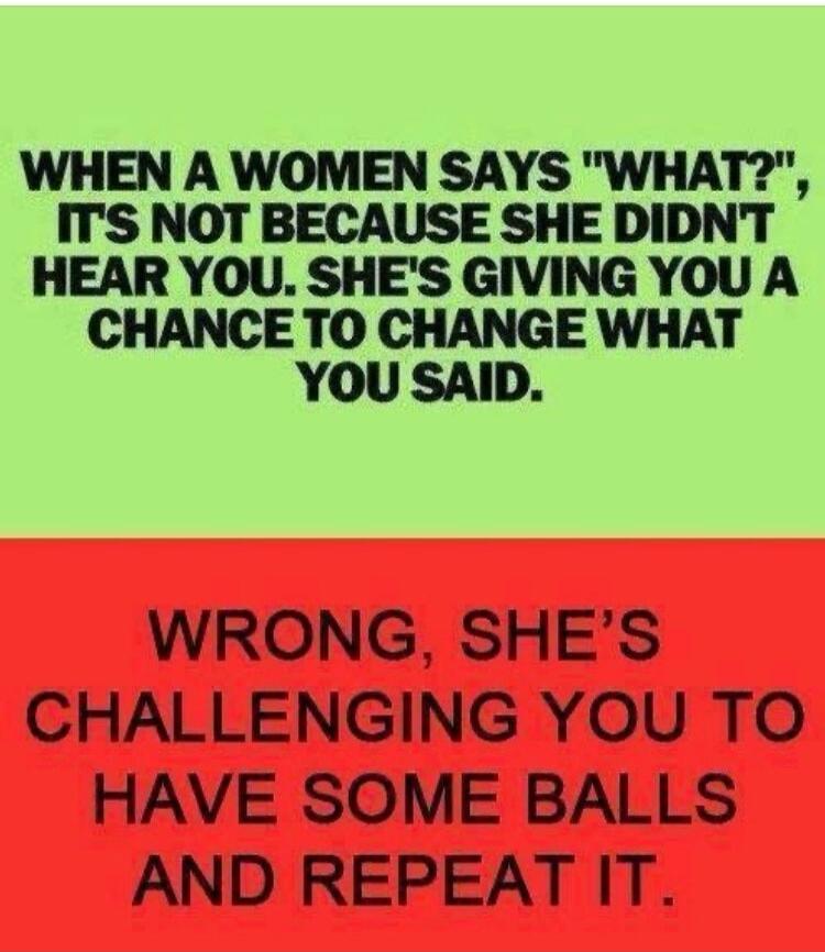 WHEN A WOMEN SAYS 