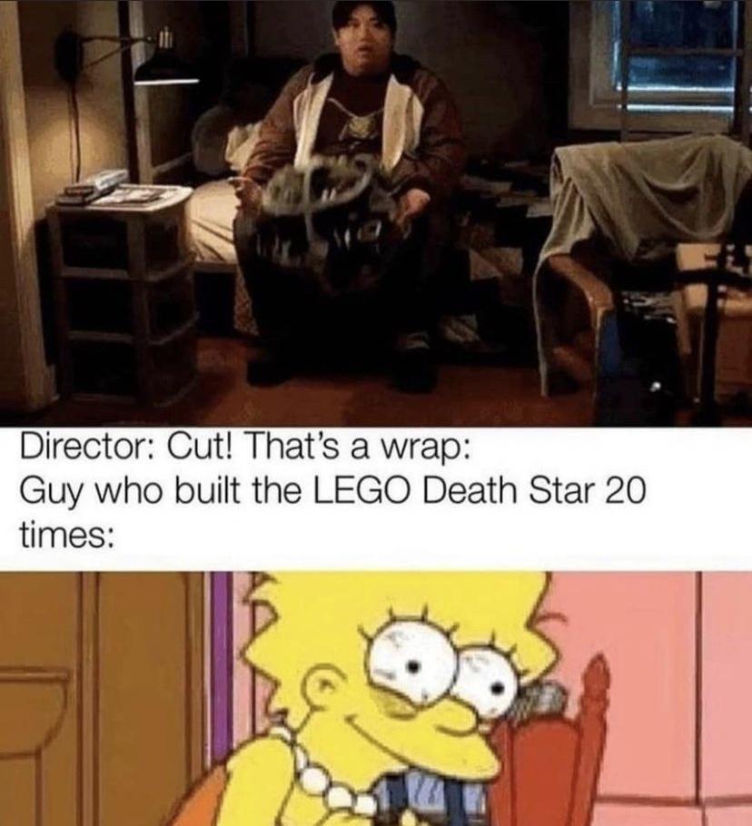 I N A S S Director Cut Thats a wrap Guy who built the LEGO Death Star 20 times