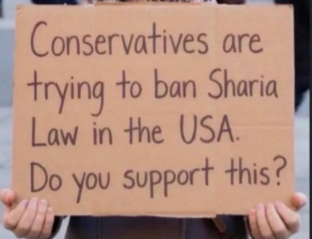 Conservatives are trying to ban Sharia Law in the USA. Do you support this?