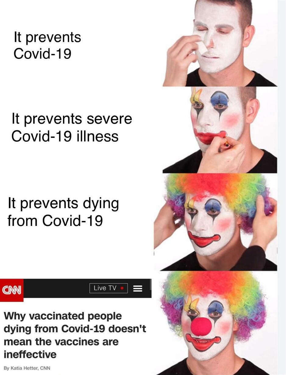 It prevents Covid 19 It prevents severe Covid 19 illness It prevents dying from Covid 19 Why vaccinated people dying from Covid 19 doesnt mean the vaccines are ineffective