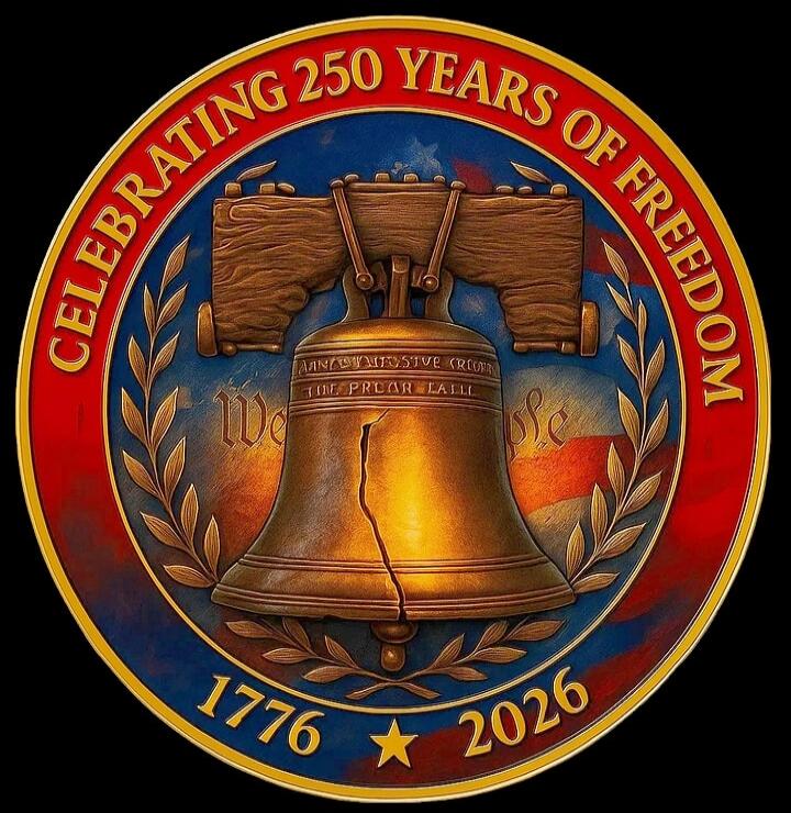 CELEBRATING 250 YEARS OF FREEDOM 1776 2026 WE HOLD THESE TRUTHS TO BE SELF EVIDENT