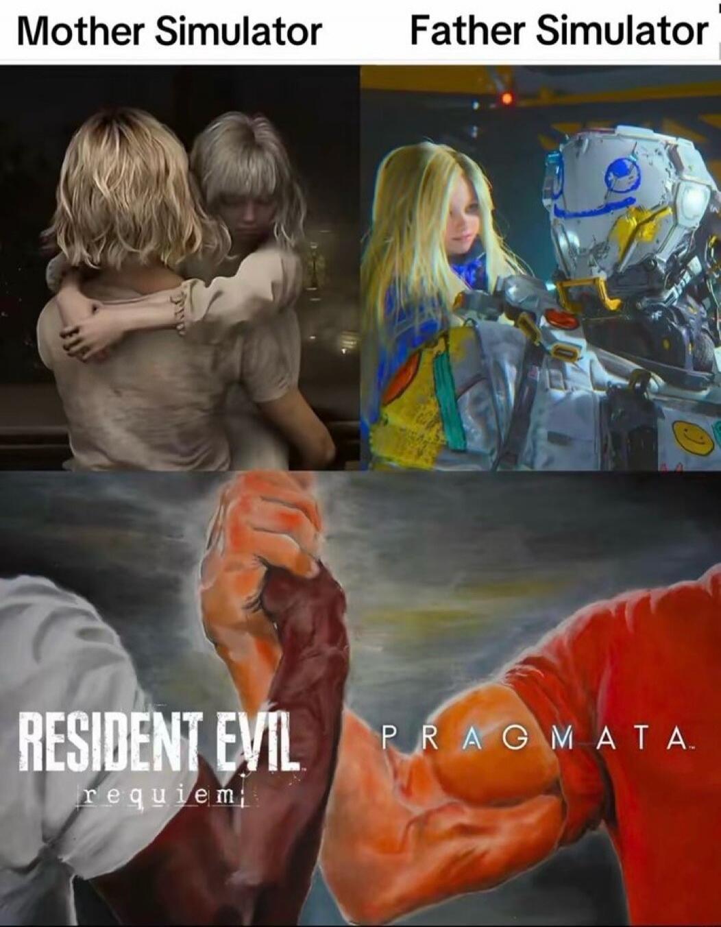Mother Simulator Father Simulator RESIDENT EVIL requiem PRAGMATA
