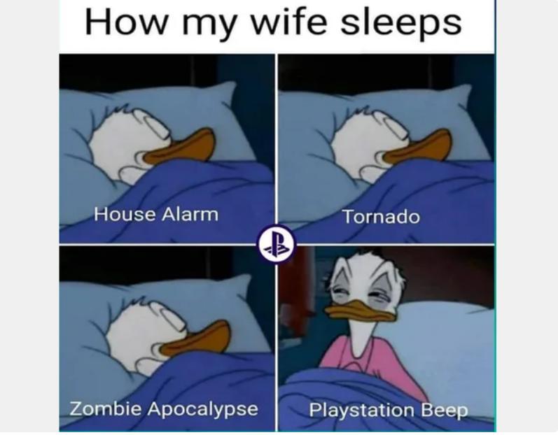 2 House Alarm How my wife sleeps 2 Tornado e Zombie Apocalypse _ Y Playstation Beep
