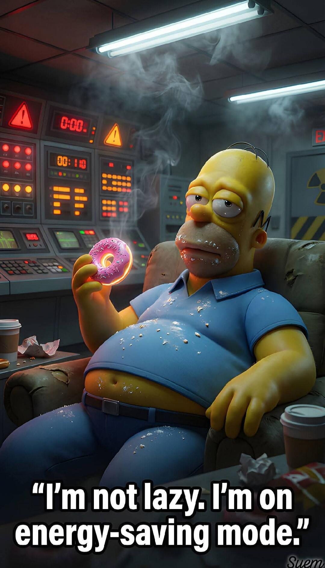 I'm not lazy. I'm on energy-saving mode.