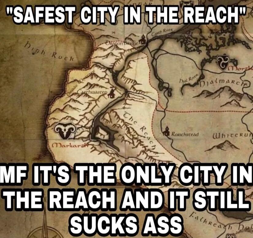 SAFESTCITYIN THEREACH SUCKSASS