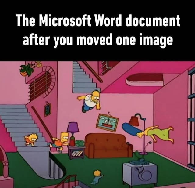 The Microsoft Word document after you moved one image