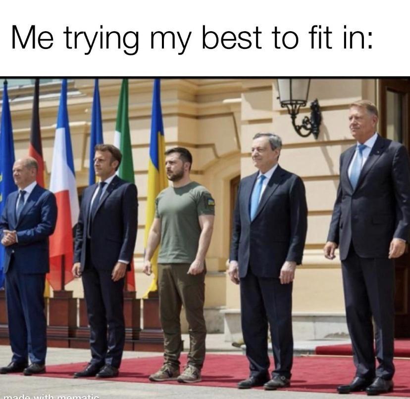 PR e e T Me trying my best to fit in