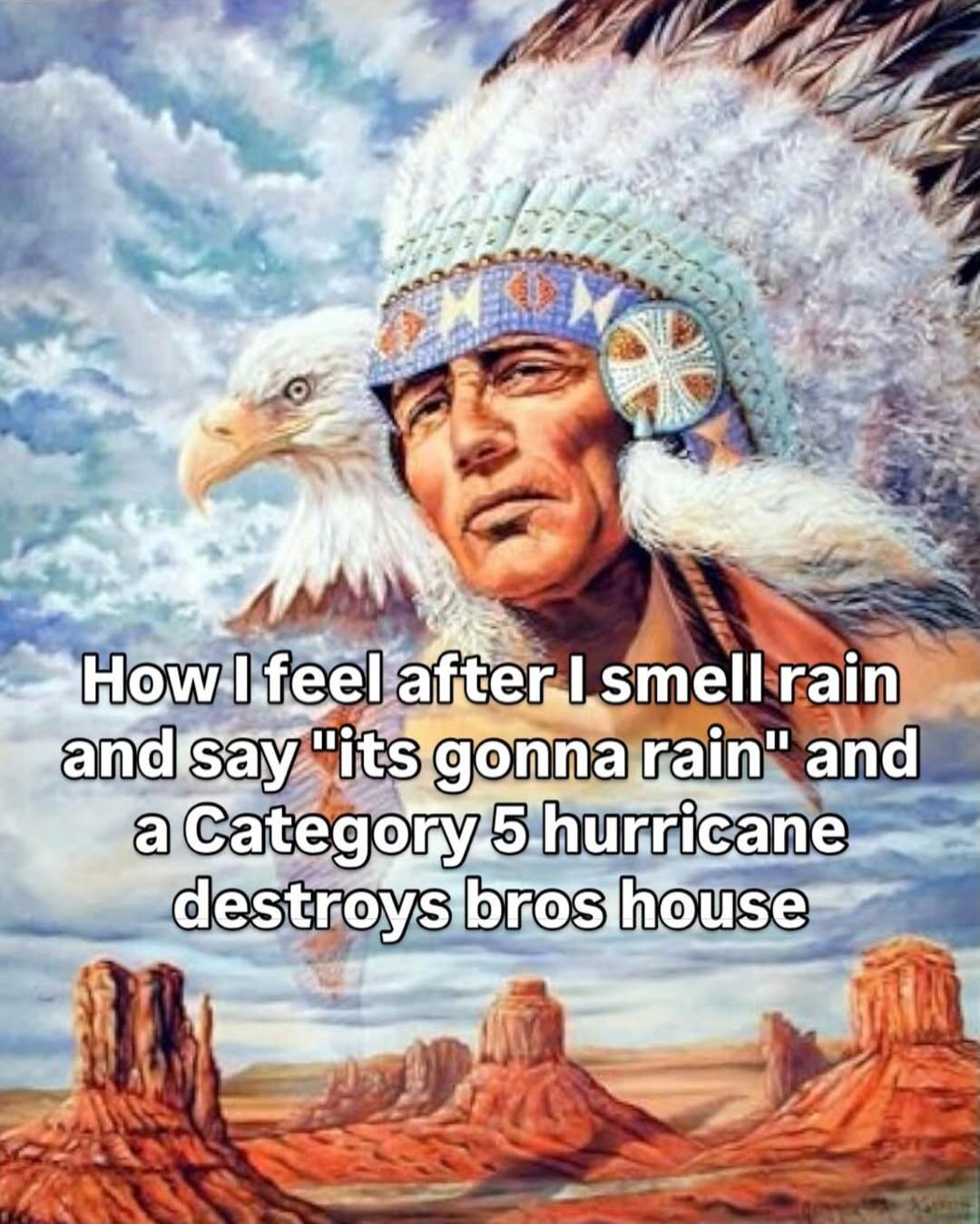 How I feel after I smell rain and say 