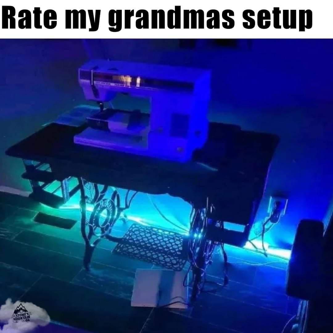 Rate my grandmas setup