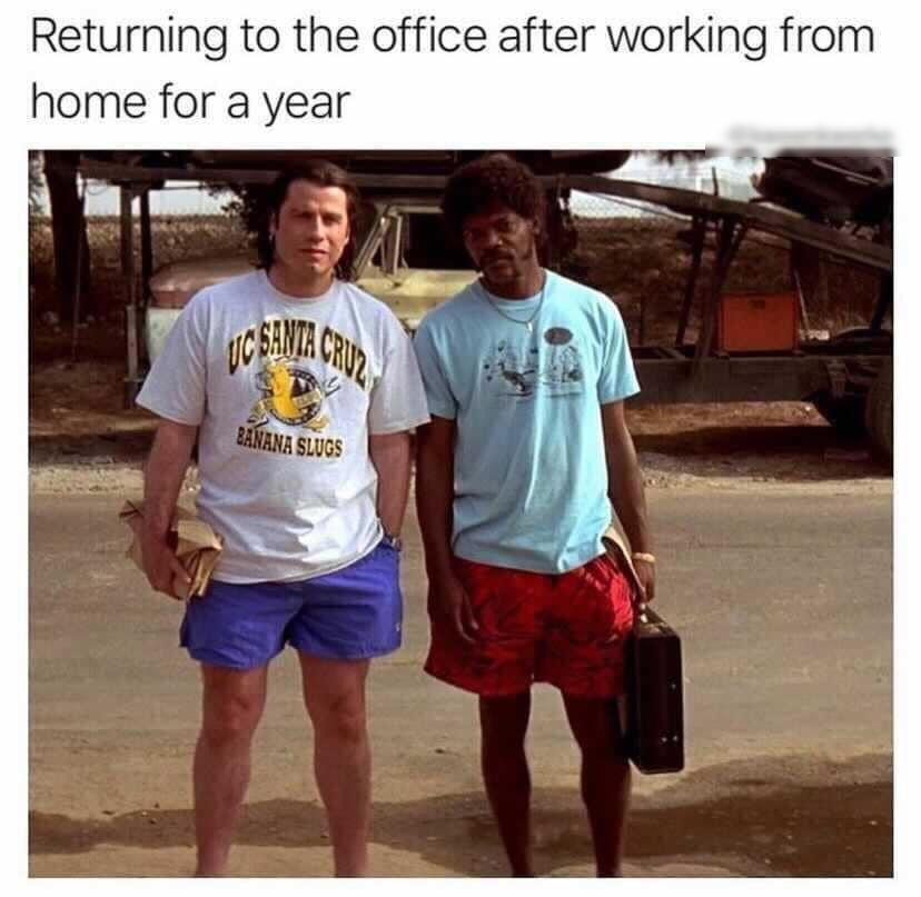Returning to the office after working from home for a year