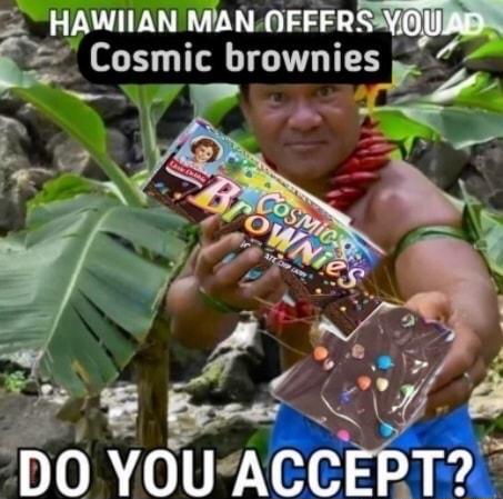 HAWIIAN MAN FFFPW Cosmic brownies N 4 V