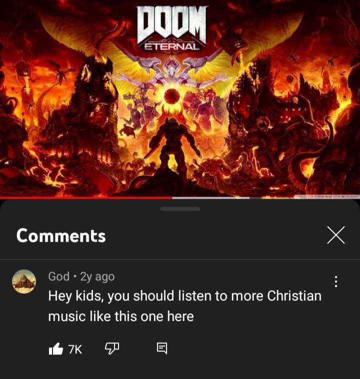 Comments e God 2y ago Hey kids you should listen to more Christian music like this one here oK P