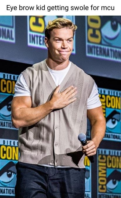 Eye brow kid getting swole for mcu