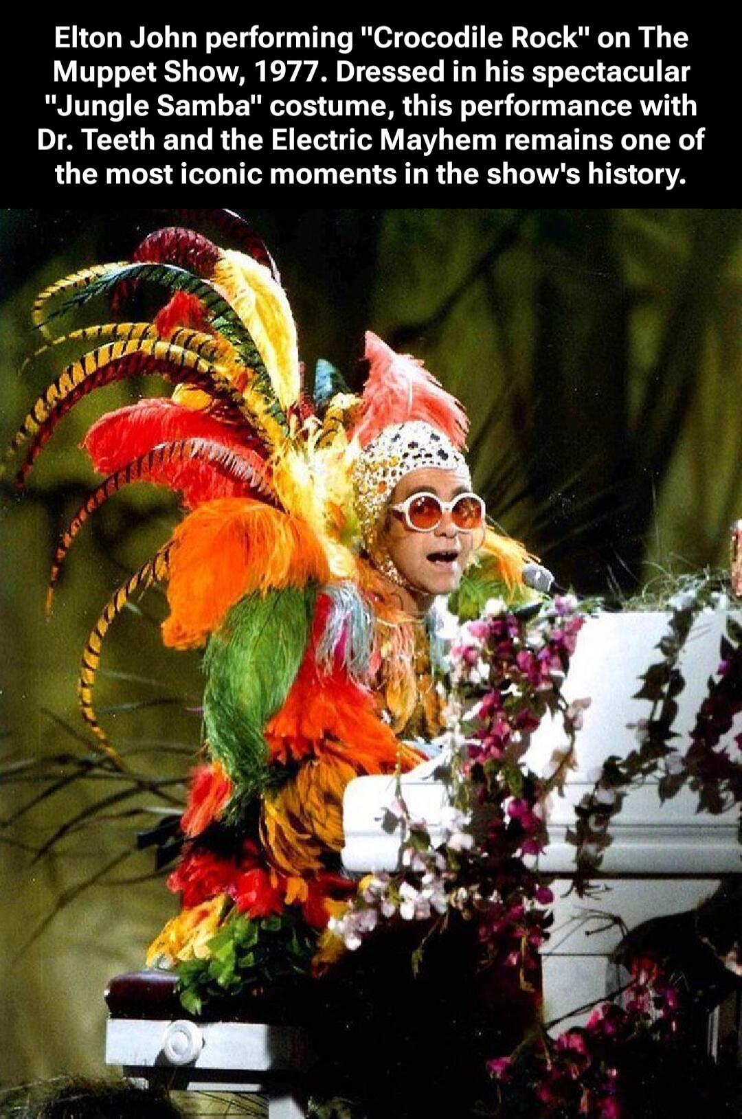 Elton John performing 