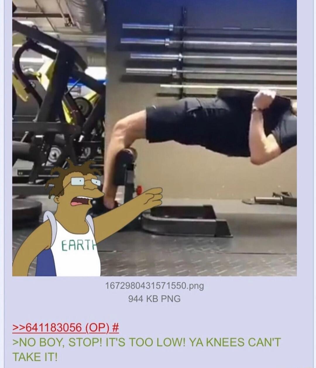 641183056 OP NO BOY STOP ITS TOO LOW YAKNEES CANT TAKE IT