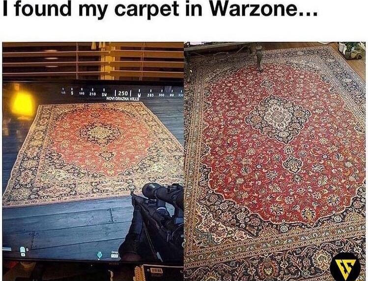 ound my carpet in Warzone