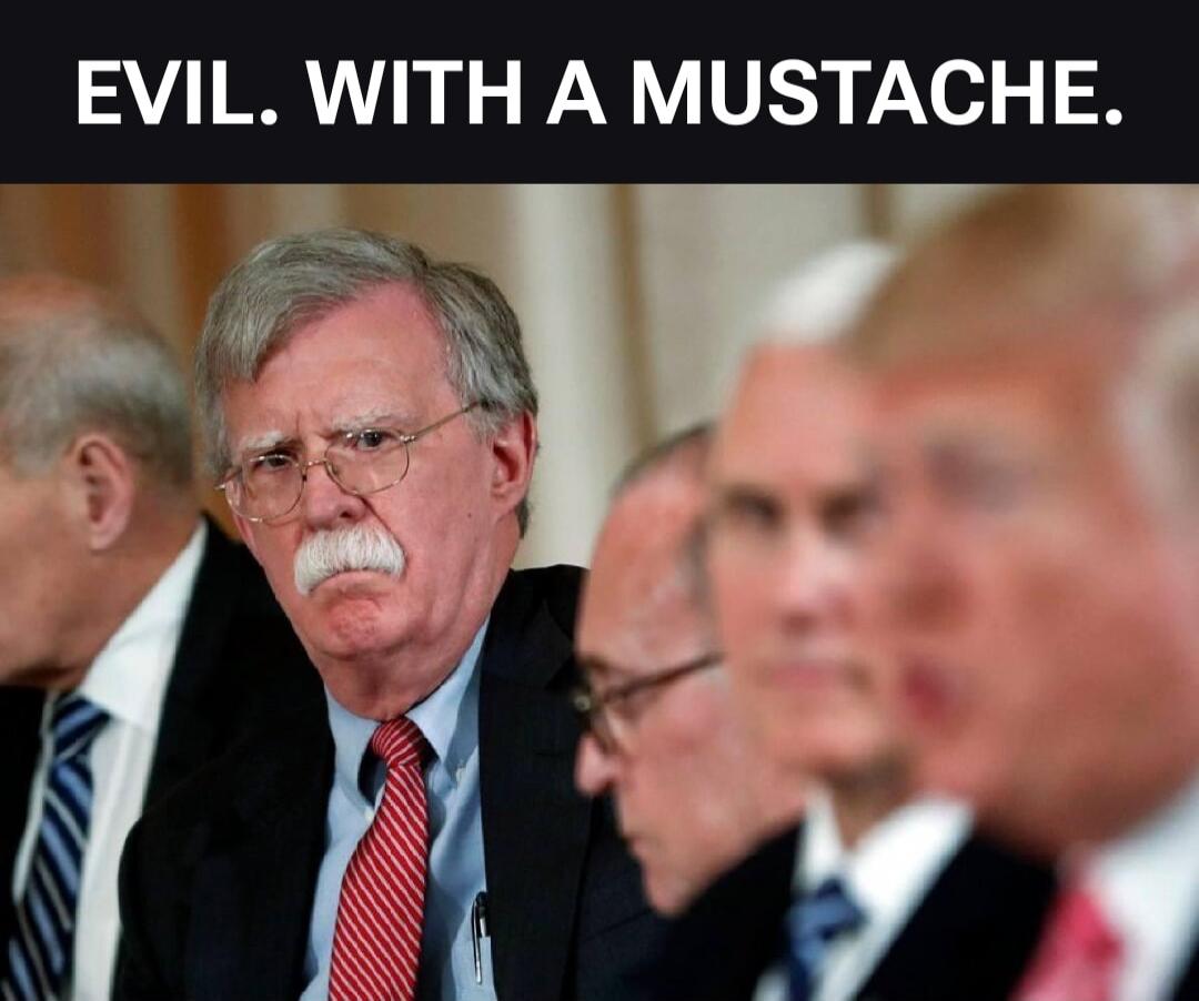 EVIL. WITH A MUSTACHE.