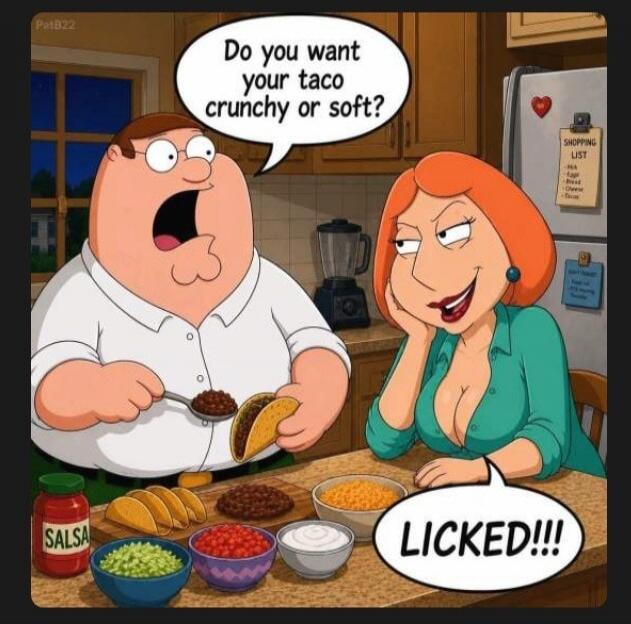Do you want your taco crunchy or soft? LICKED!!! SALSA SHOPPING LIST PatB22