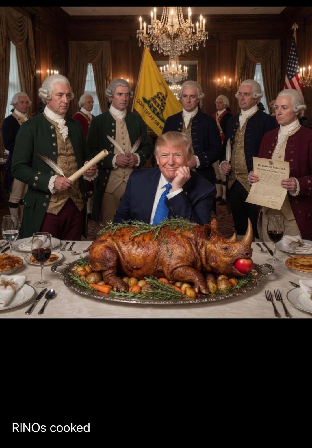 DON'T TREAD ON ME. The Unanimous Declaration. RINOs cooked.