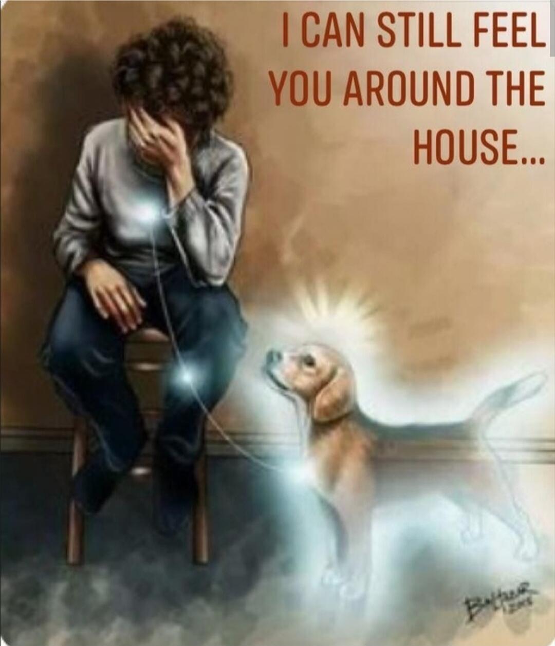 I CAN STILL FEEL YOU AROUND THE HOUSE...