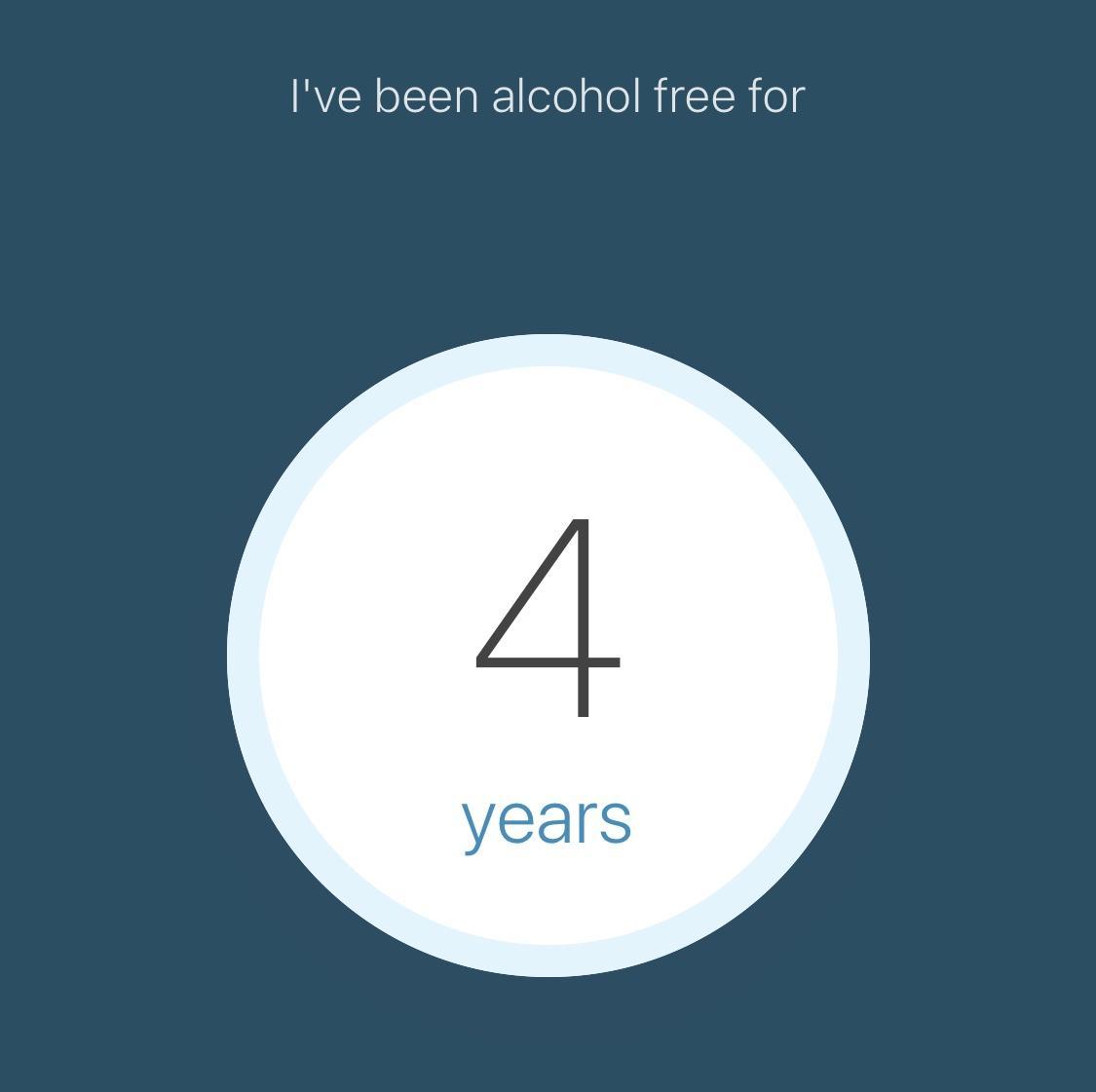 Ive been alcohol free for