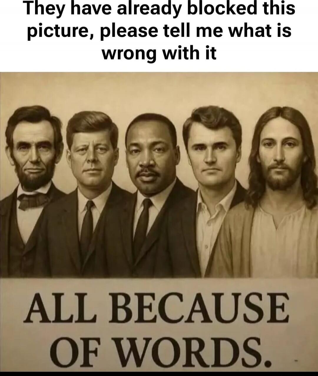 They have already blocked this picture, please tell me what is wrong with it
ALL BECAUSE OF WORDS.