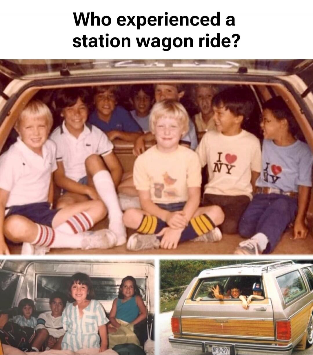 Who experienced a station wagon ride?