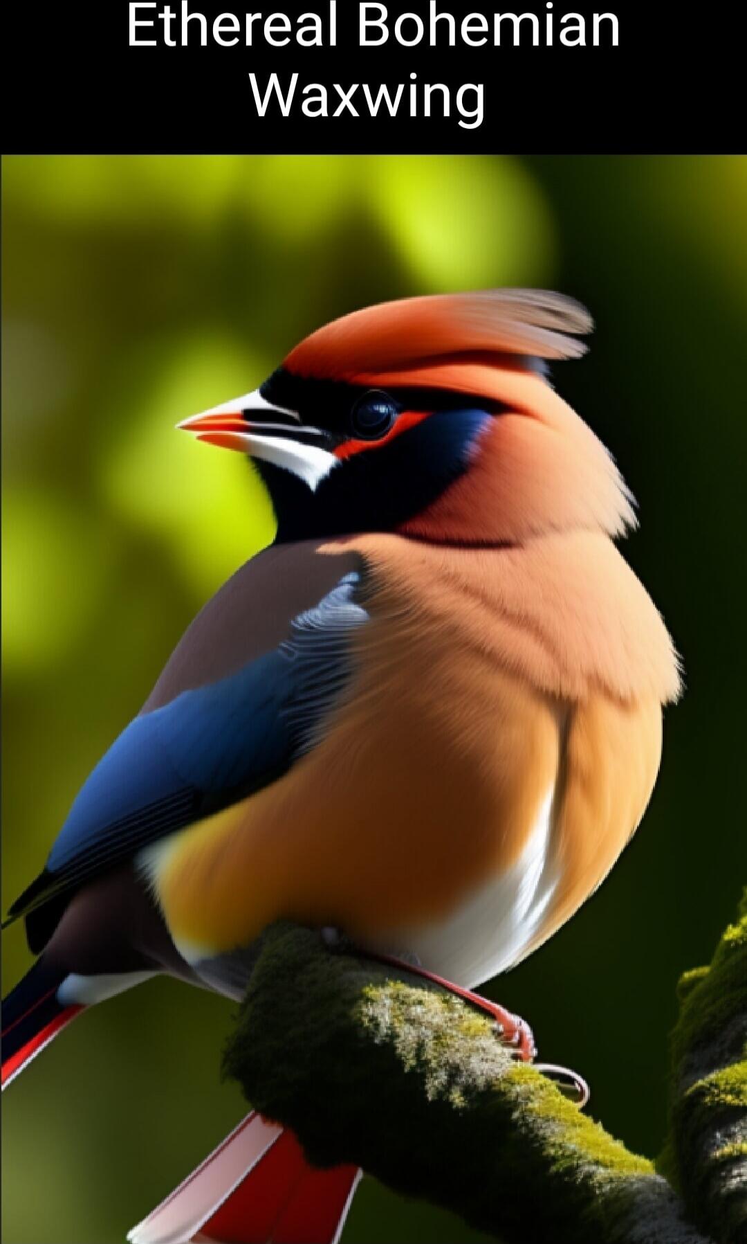 Ethereal Bohemian Waxwing