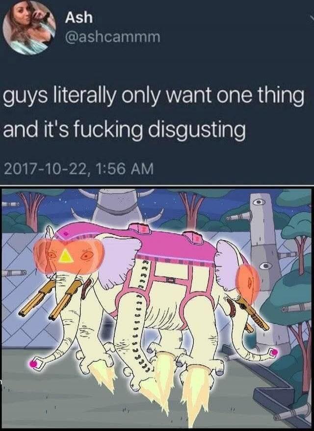 guys literally only want one thing and it's fucking disgusting
2017-10-22, 1:56 AM