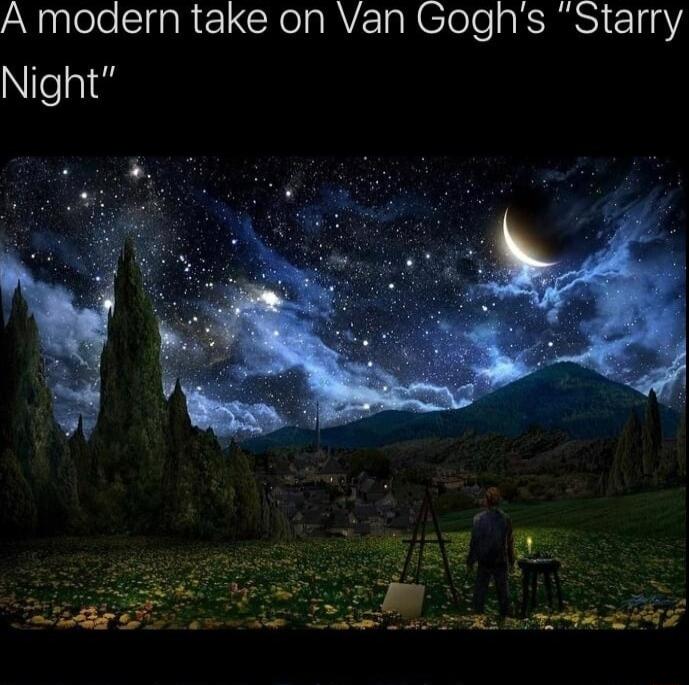 A modern take on Van Goghs Starry Nlela el