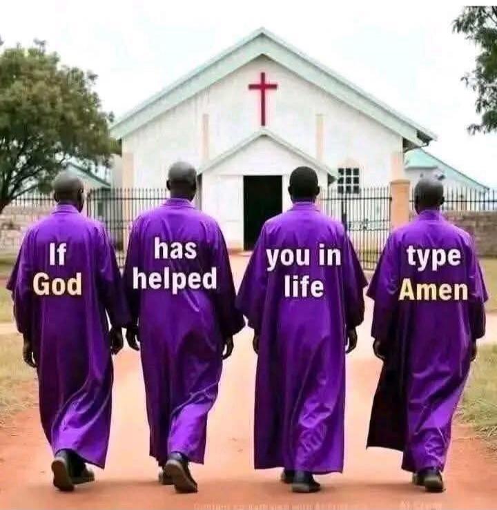 If God has helped you in life type Amen