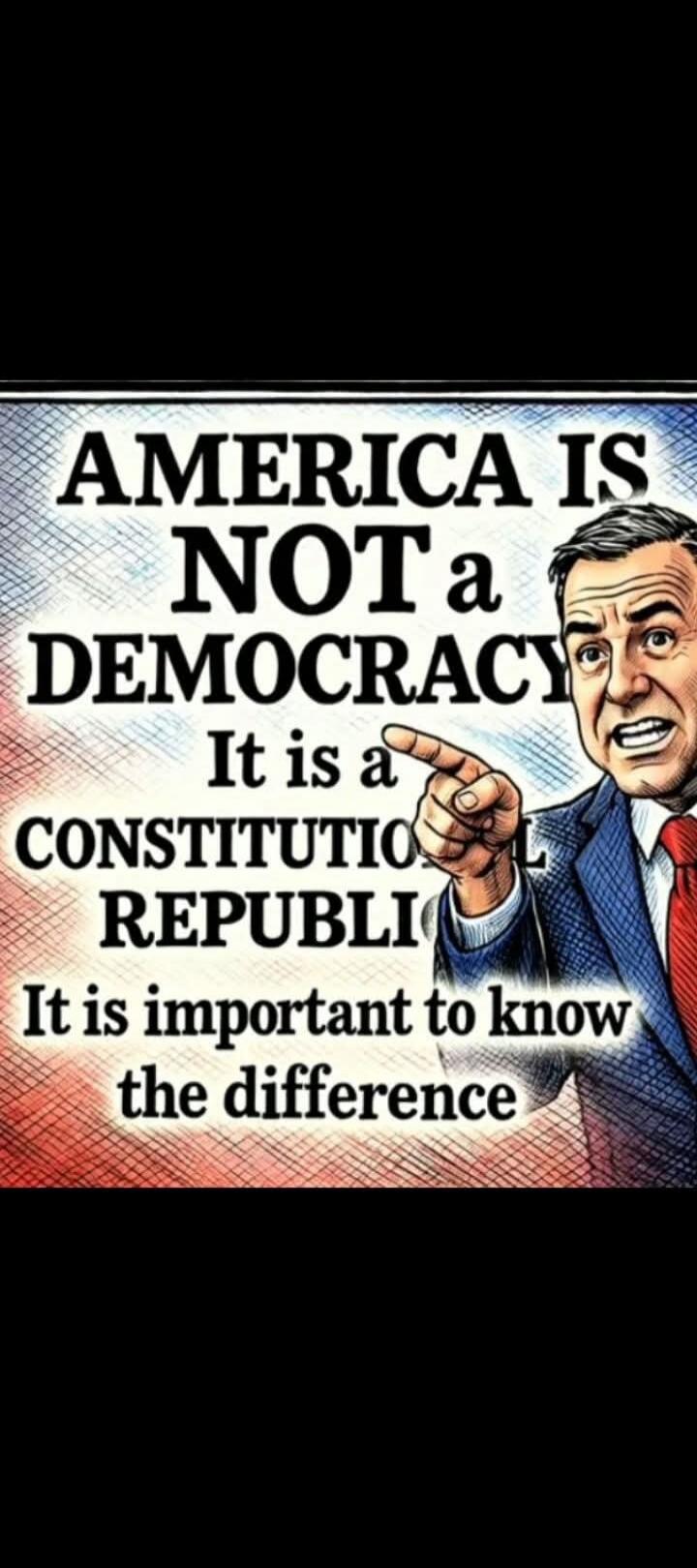 AMERICA IS NOT a DEMOCRACY It is a CONSTITUTIONAL REPUBLIC It is important to know the difference