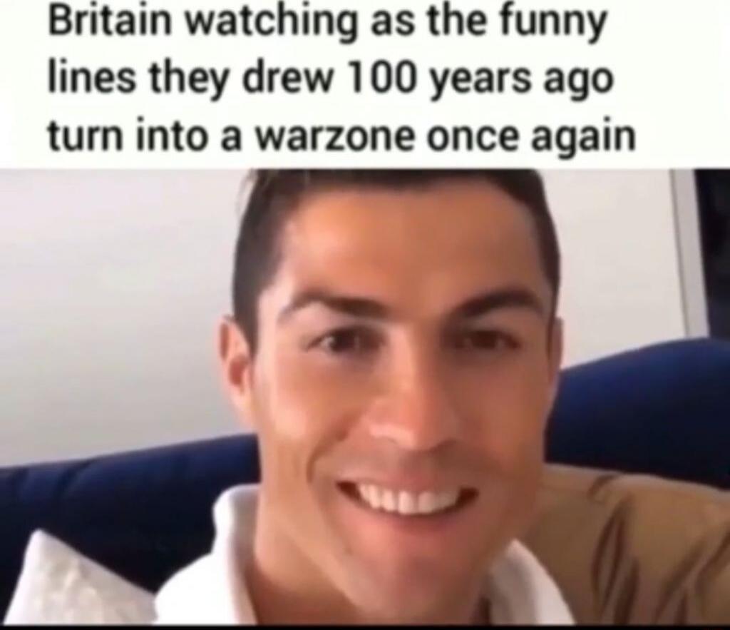 Britain watching as the funny lines they drew 100 years ago turn into a warzone once again