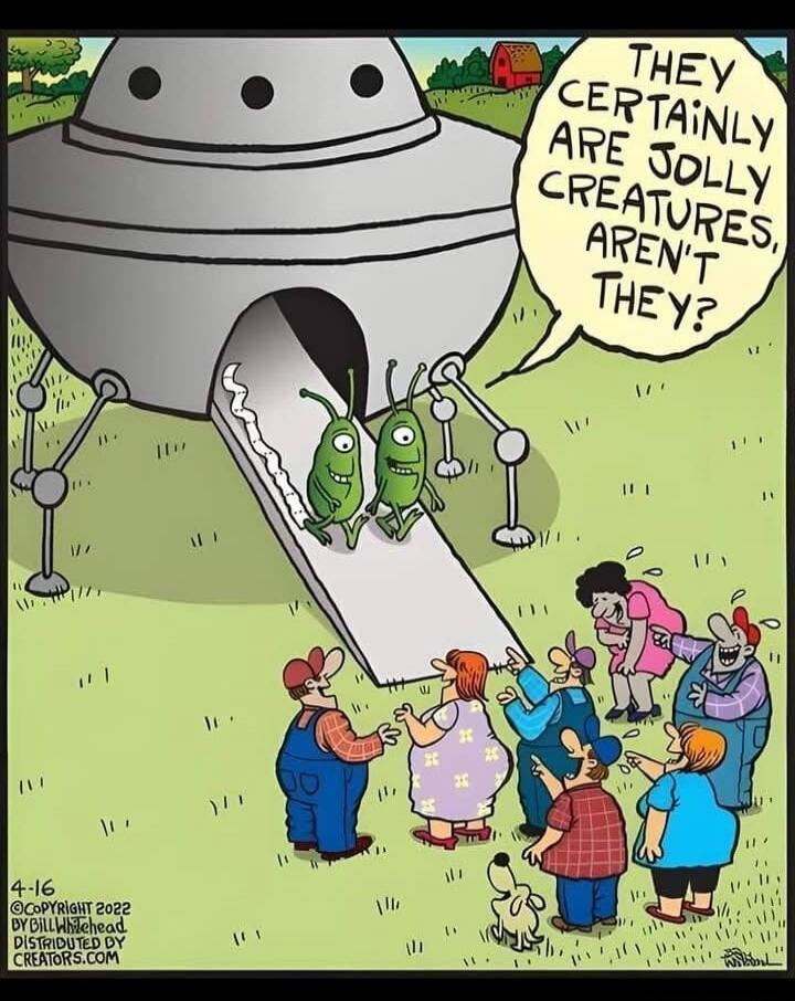 THEY CERTAINLY ARE JOLLY CREATURES, AREN'T THEY?