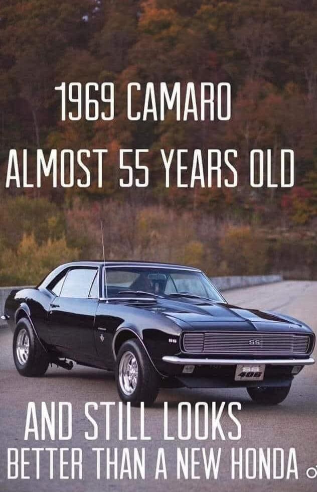 1969 CAMARO ALMOST 55 YEARS OLD AND STILL LOOKS BETTER THAN A NEW HONDA