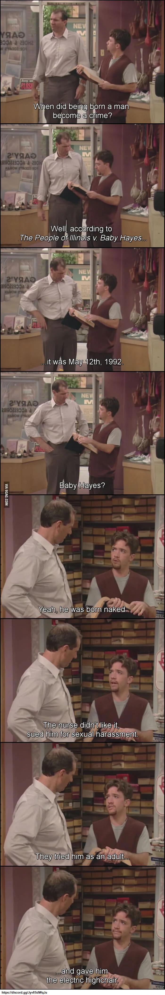 Vien efo beggb rn a man befom me7 Wellji accrding to The People oflllindls v Baby Hayes A Y