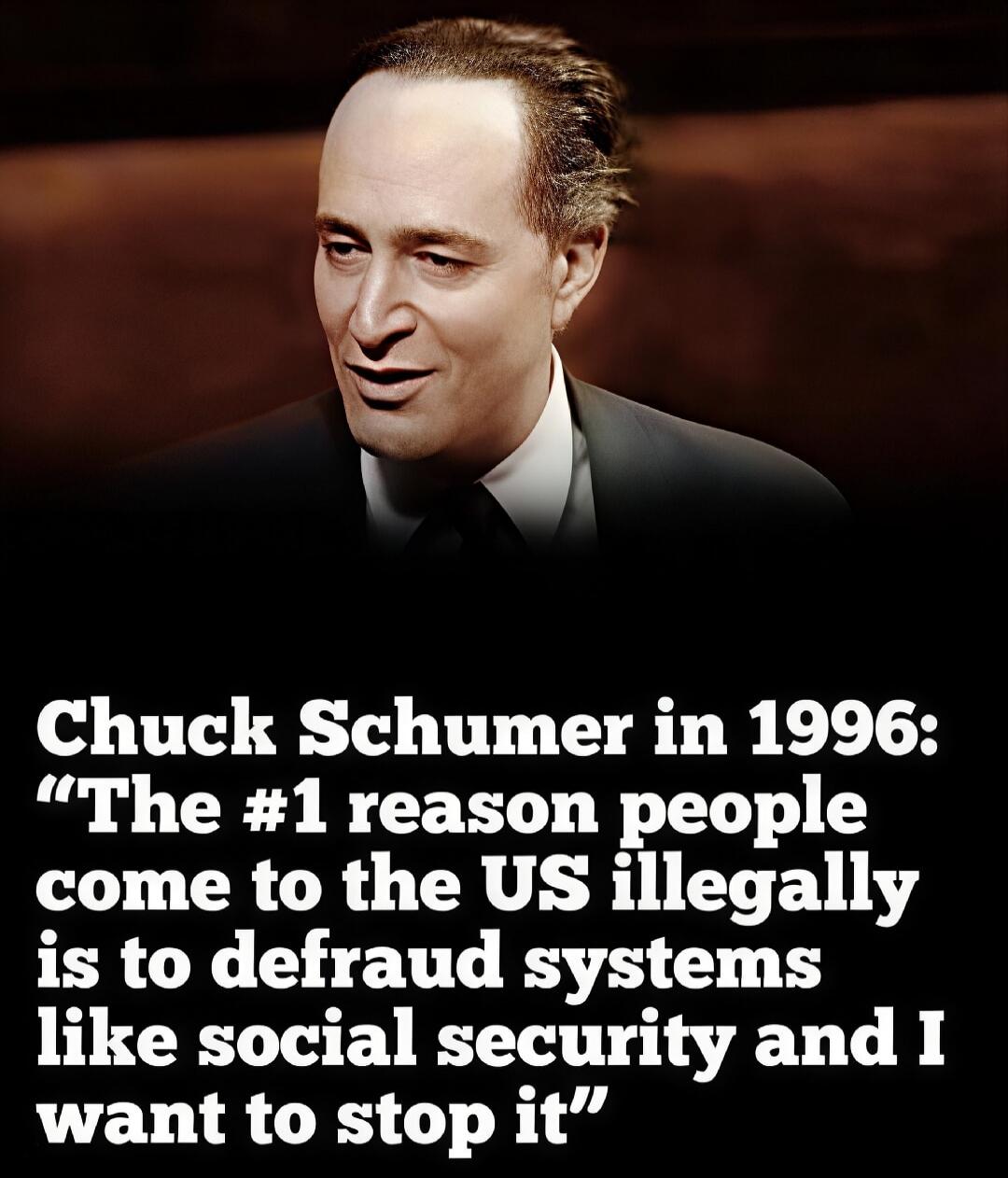Chuck Schumer in 1996: 