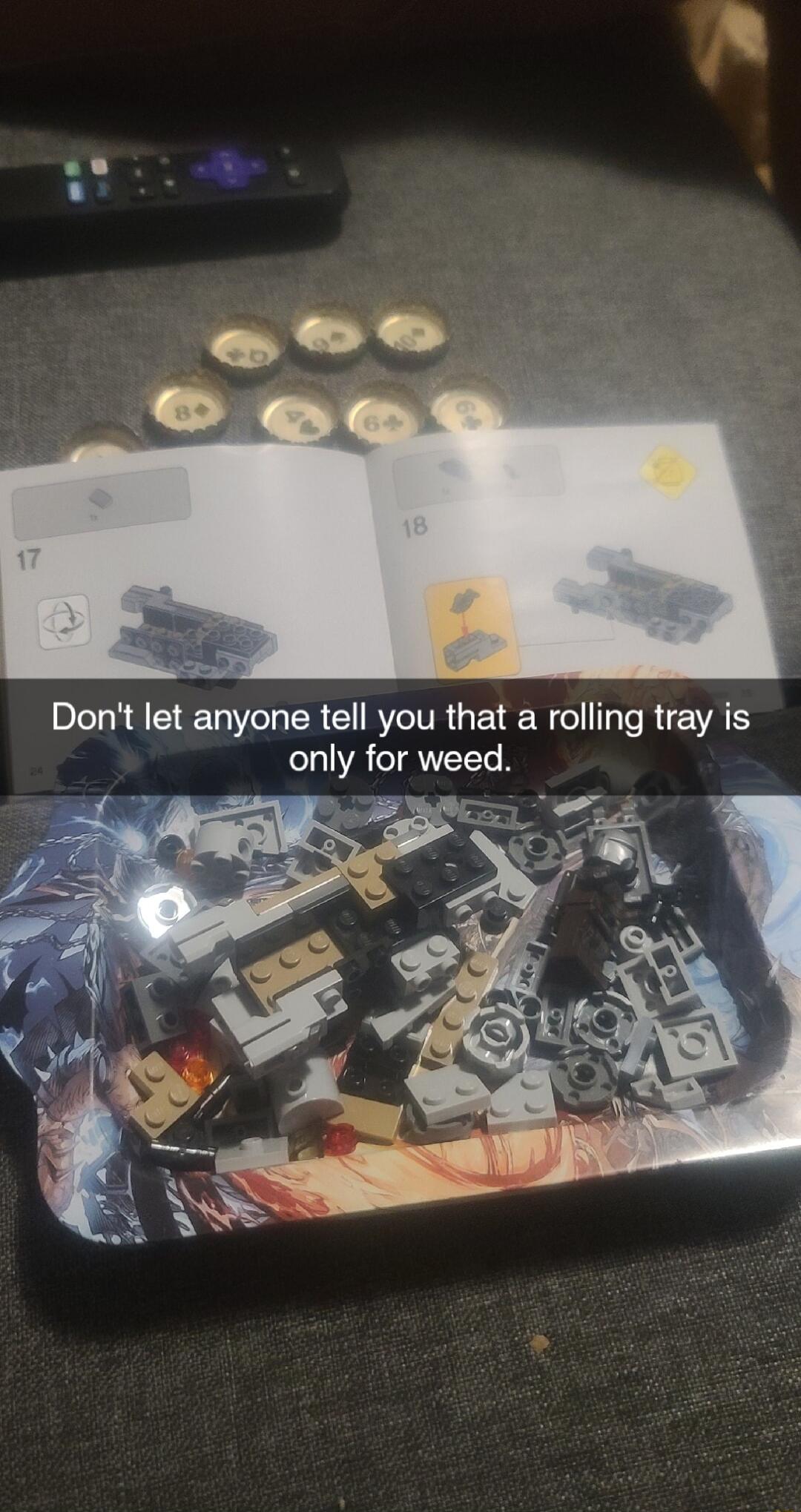 Dont let anyone tell you that a rolling tray is only for weed
