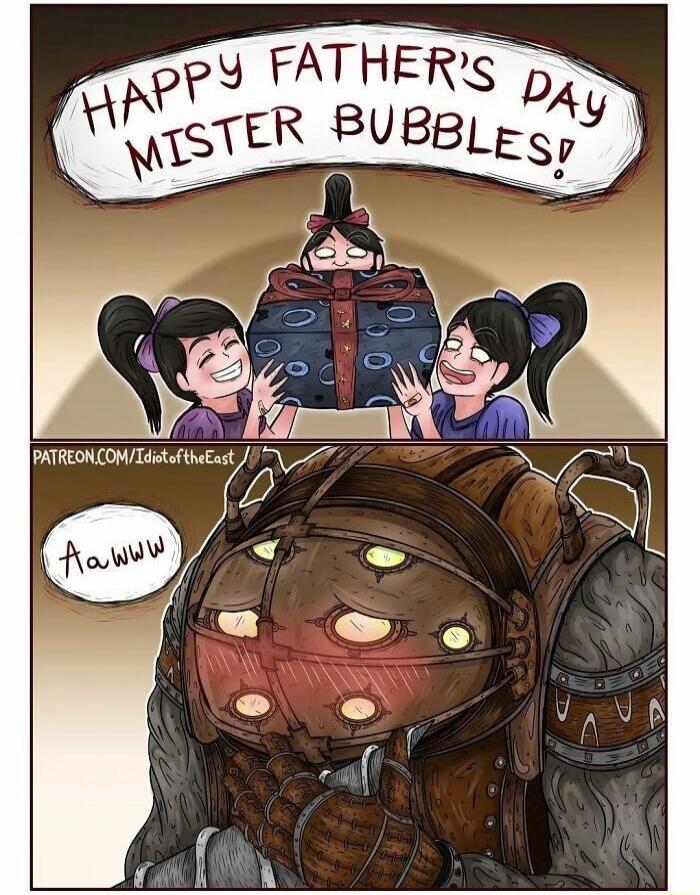 HAPPY FATHER'S DAY MISTER BUBBLES! Aawww