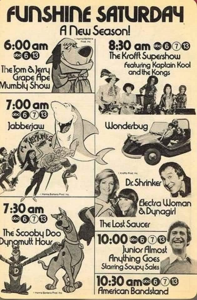 FUNSHINE SATURDAY A New Season 830 am 209 The Krofft Supershow