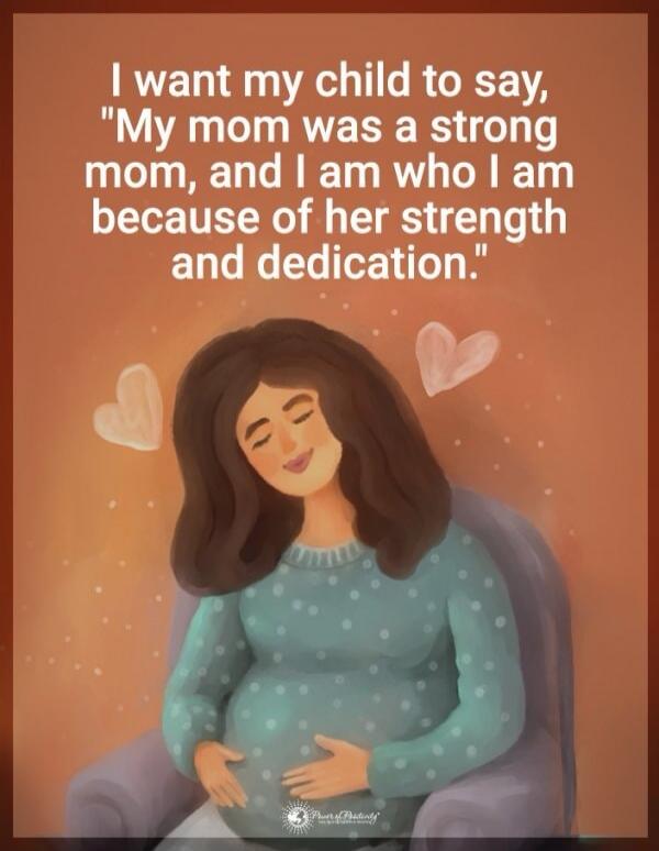 I want my child to say, 