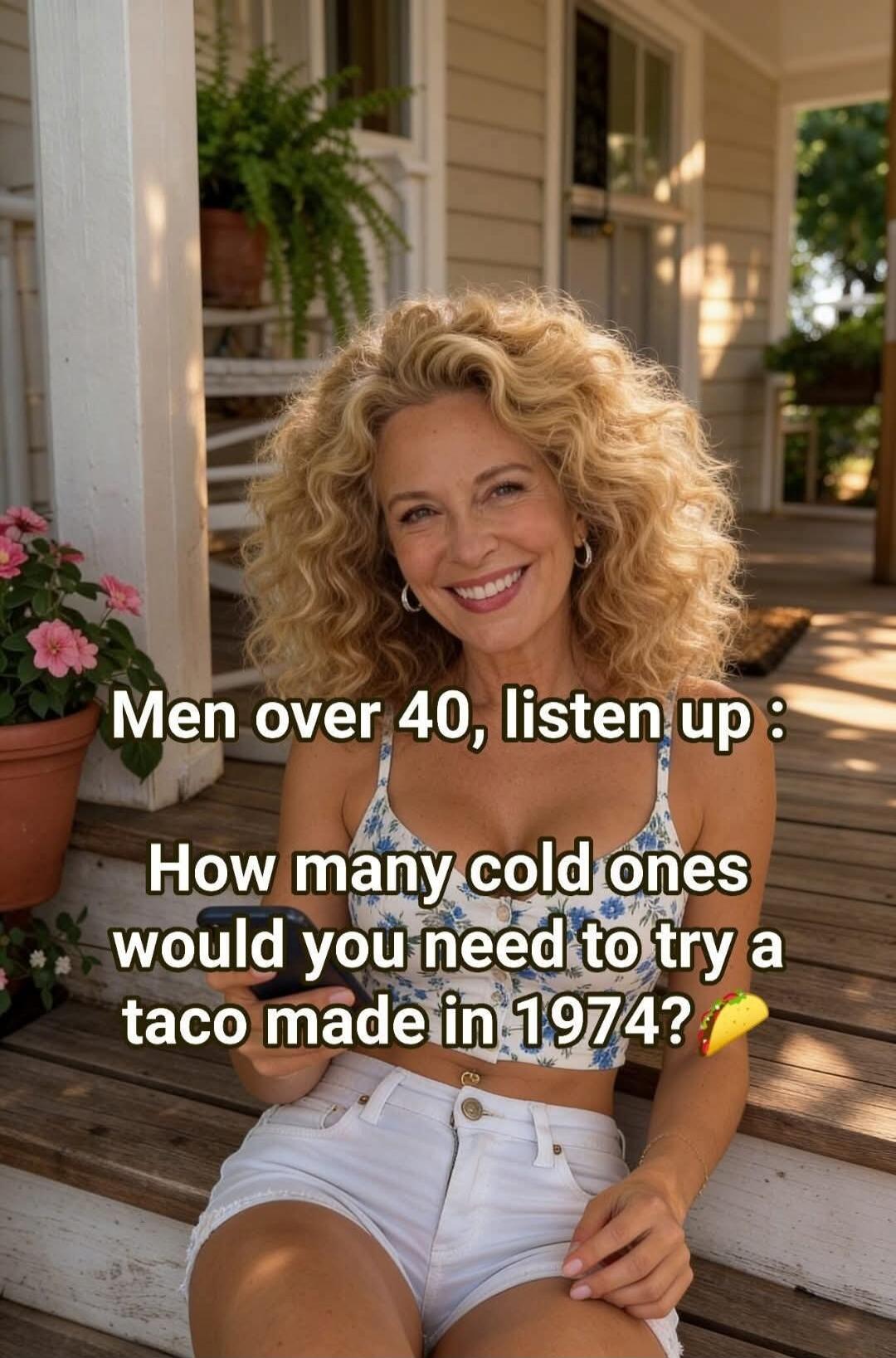 Men over 40, listen up: How many cold ones would you need to try a taco made in 1974? 🌮